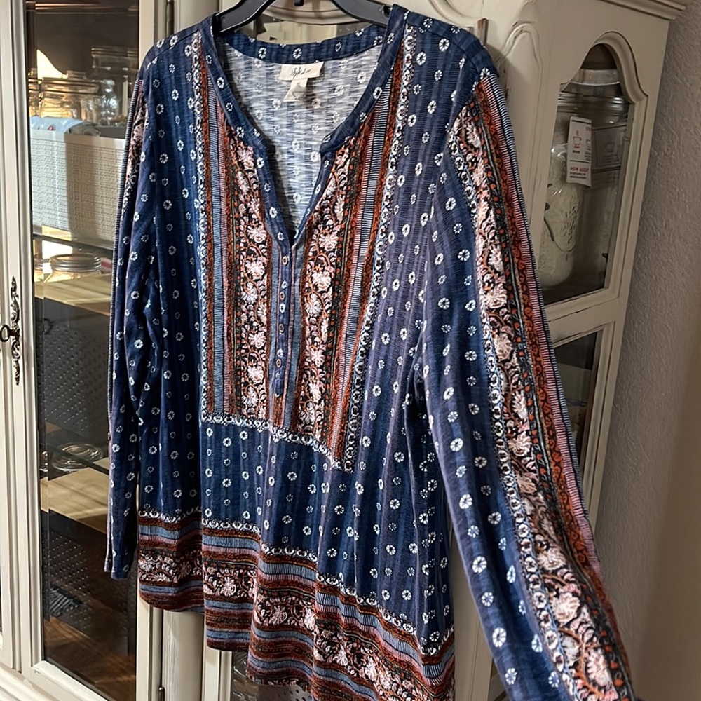 $10 SALE Style & Co pullover Top Shirt Blouse XL